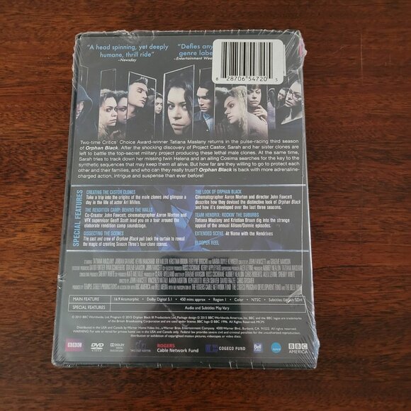 Orphan Black Season Three (3 DVD, 2015, BBC)  NEW - Picture 2 of 3